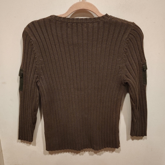 Ralph Ralph Lauren Vintage Military Style Women's Pullover Sweater Sz S Cotton - Picture 6 of 6